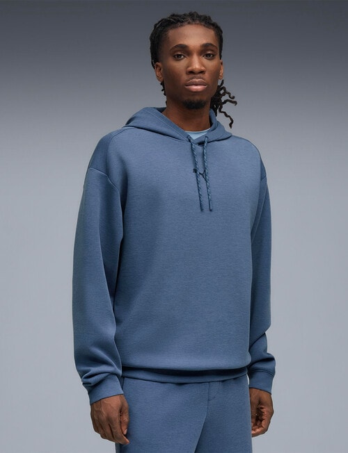 Puma Cloud Spun Hoodie, Dark Indigo Heather product photo View 03 L