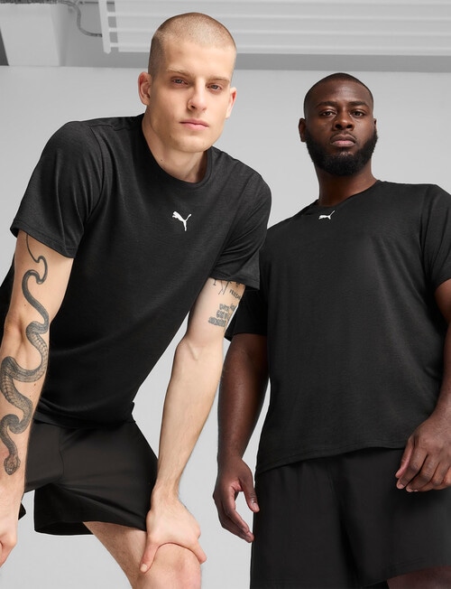 Puma Essentials TAD Heather Cat Tee, Black Heather product photo View 03 L