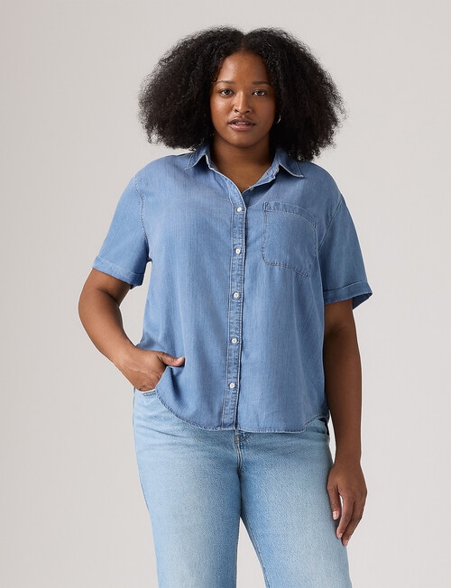 Levis Plus Short Sleeve Darlene Shirt, Fire Bar product photo View 03 L