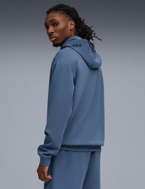 Puma Cloud Spun Hoodie, Dark Indigo Heather product photo View 04 L