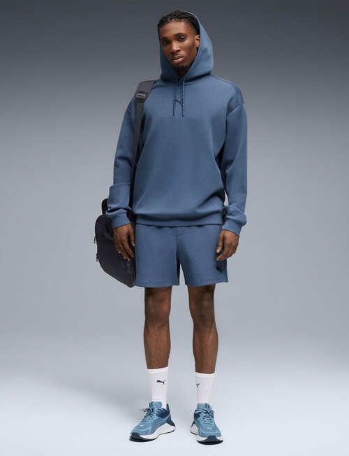 Puma Cloud Spun Hoodie, Dark Indigo Heather product photo View 05 L