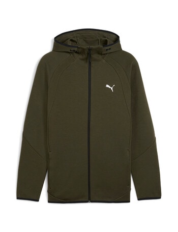 Puma EvoStripe Hoodie, Dark Olive product photo