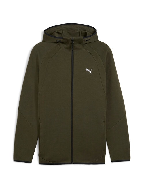 Puma EvoStripe Hoodie, Dark Olive product photo