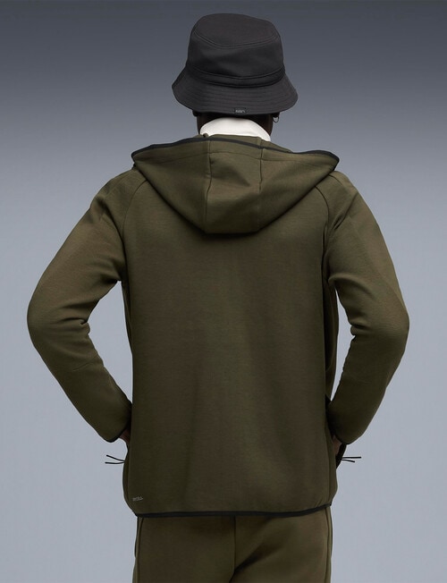 Puma EvoStripe Hoodie, Dark Olive product photo View 04 L