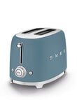 Smeg 2 Slice Toaster, Storm Blue, TSF01SBMAU product photo View 02 S