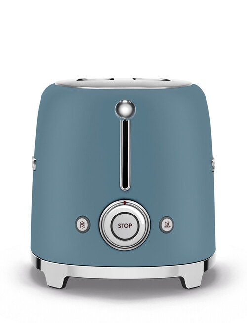 Smeg 2 Slice Toaster, Storm Blue, TSF01SBMAU product photo View 03 L