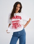 ONLY Vivvi Lovely Tee, Paris White product photo