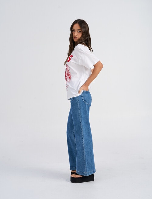 ONLY Vivvi Lovely Tee, Paris White product photo View 03 L