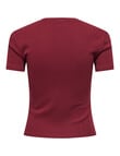 ONLY Kira O-Neck Tee, Georgetown Burgundy product photo View 02 S