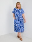 Studio Curve Oversize Pocket Dress, Blue Swirl product photo View 05 S