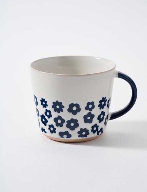 Stevens Daisy Sip Mug, 325ml, Blue & White product photo View 03 L