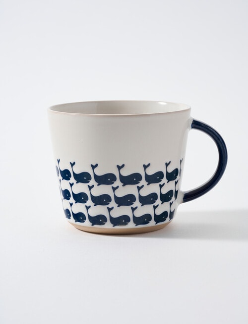 Stevens Whale Sip Mug, 325ml, Blue & White product photo