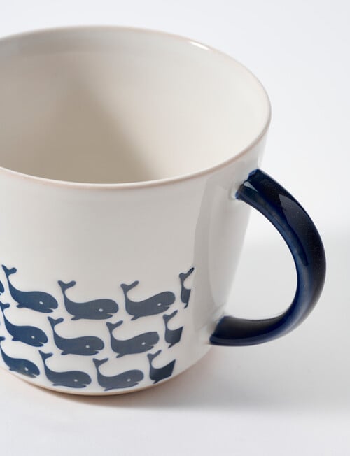 Stevens Whale Sip Mug, 325ml, Blue & White product photo View 02 L