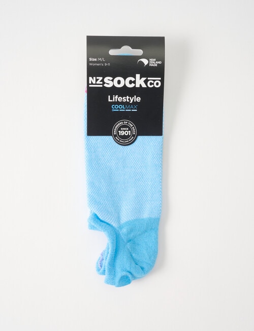 NZ Sock Co. Coolmax Liner Socks, Blue product photo