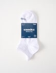 NZ Sock Co. Merino Tec Anklet Socks, White product photo