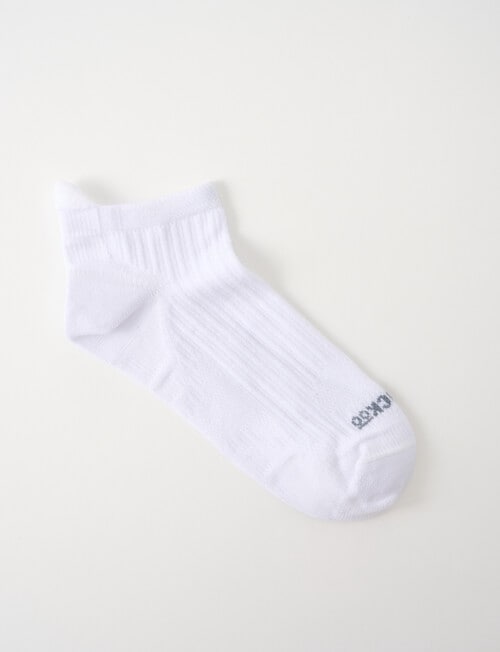 NZ Sock Co. Merino Tec Anklet Socks, White product photo View 02 L