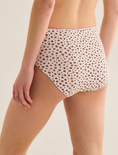Lyric Leopard Loves Full Briefs, 4-Pack, Pink product photo View 03 L