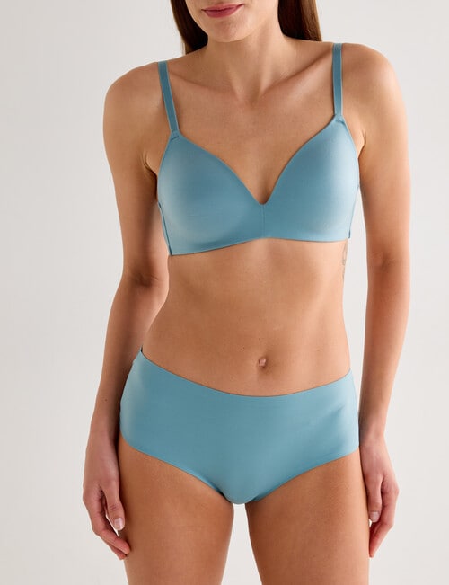 Lyric Zoe Lace Boyleg Brief, Dark Sage product photo View 03 L