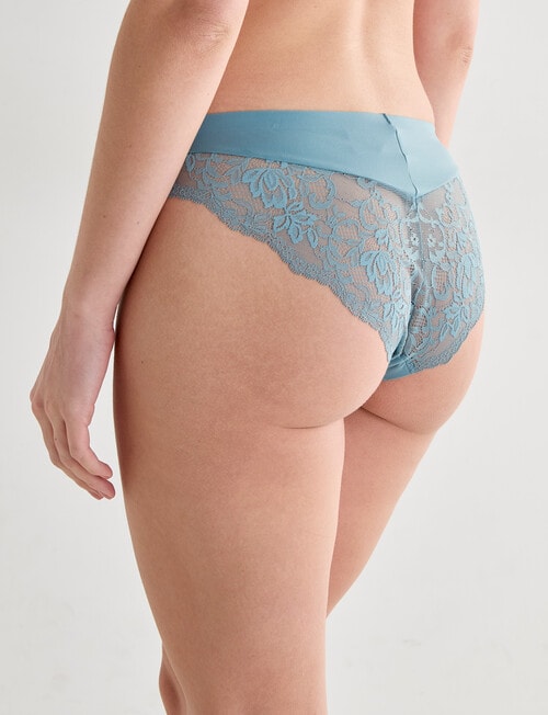 Lyric Zoe Lace Bikini Brief, Dark Sage product photo View 03 L