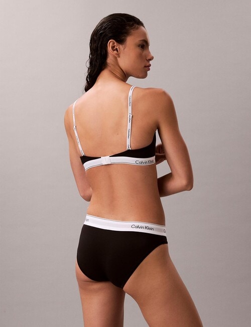 Calvin Klein Icon Cotton Modal Lightly Lined Demi, Black product photo View 03 L