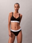 Calvin Klein Icon Cotton Modal Lift Bralette, Black product photo View 03 S