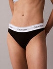 Calvin Klein Icon Cotton Modal Thong, Black product photo