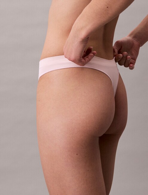 Calvin Klein Bonded Flex Thong Brief, 3-Pack, Black, Cedar & Eggs product photo View 04 L