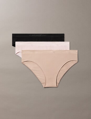 Calvin Klein Bonded Flex Bikini Brief, 3-Pack, Black, Cedar & Eggs product photo