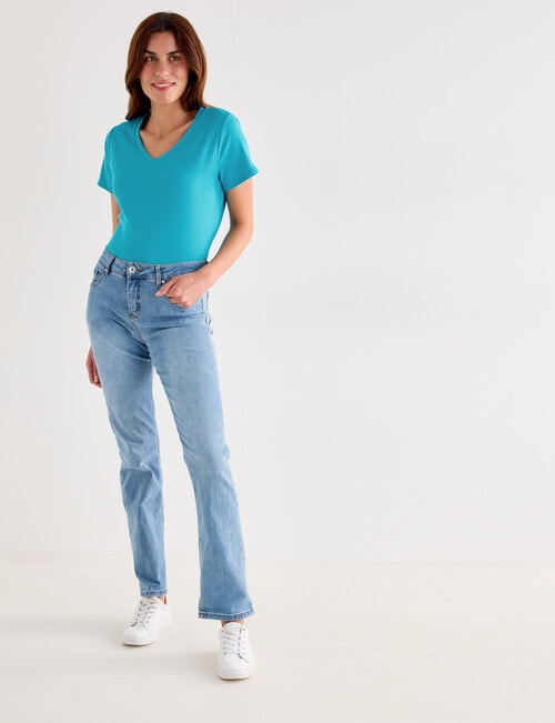 Bodycode Rib Boxy Tee, Bluebird product photo View 03 L