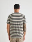 Kauri Trail Stripe T-Shirt, Tan product photo View 02 S