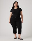 Levis 311 Plus Skinny Capri Pants, Soft Black product photo