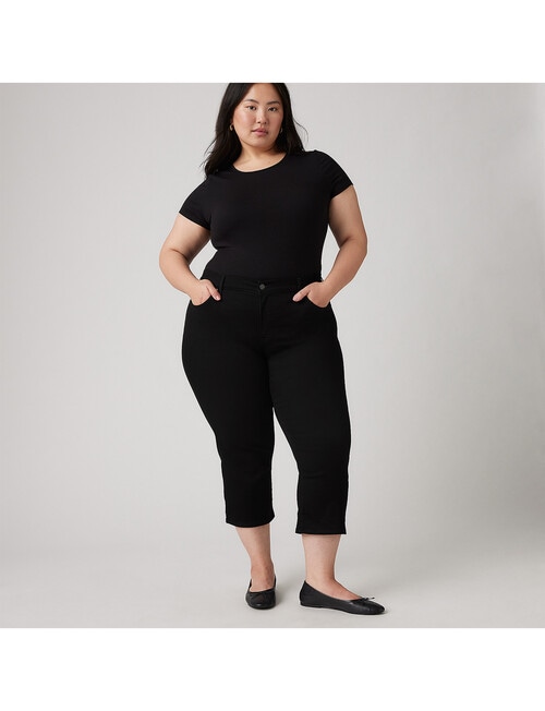 Levis 311 Plus Skinny Capri Pants, Soft Black product photo View 03 L