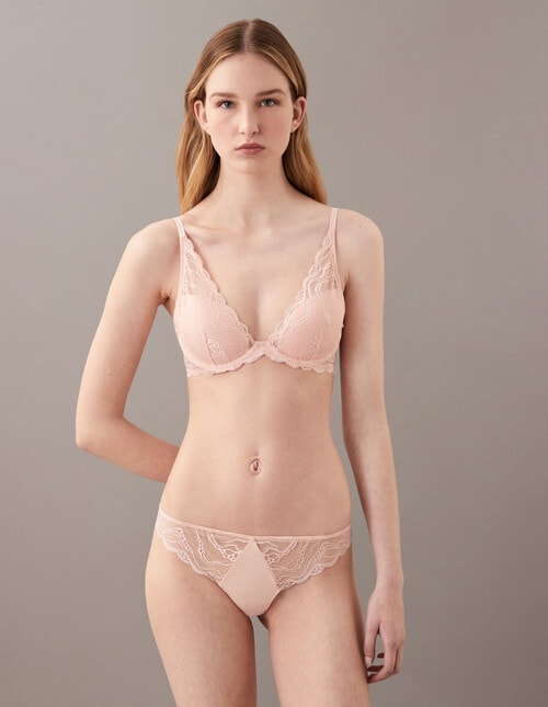Calvin Klein Sensual Stretch Lace Thong, Dreamscape product photo