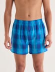 Chisel Check Cotton Boxer, 2-Pack, Bright Blue product photo View 02 S