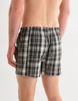 Chisel Stripe & Check Boxer Short, 2-Pack, Black, Khaki & Beige product photo View 02 S