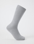 Mazzoni Waffle Viscose Rayon from Bamboo Textured Dress Socks, Grey product photo