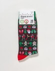 Mazzoni Christmas Kiwanana Ugly Dress Sock, Black product photo View 02 S