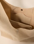 Whistle Accessories Suede Slouch Tote Bag, Mushroom product photo View 05 S
