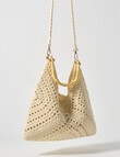 Whistle Accessories Raffaella Cotton Crochet Bag, Cream product photo View 04 S