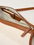 Zest Sofia Canvas Barrel Bag, Natural & Tan product photo View 06 S
