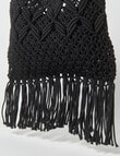 Zest Resort Aviva Crochet Tote Bag, Black product photo View 04 S