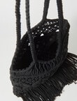 Zest Resort Aviva Crochet Tote Bag, Black product photo View 05 S