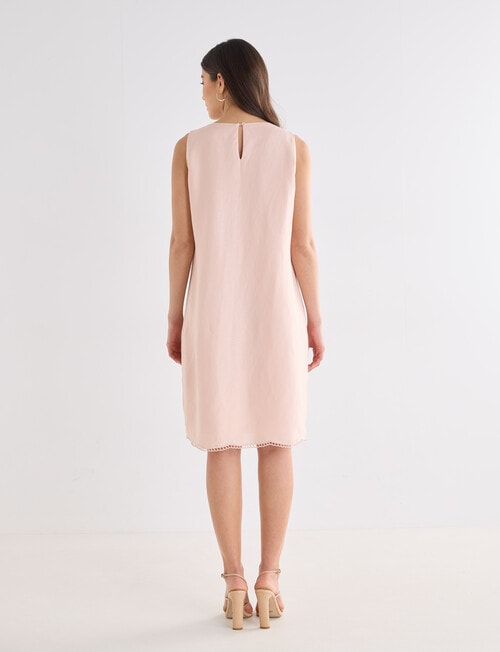 Whistle Embroidered Shift Dress, Peach product photo View 02 L