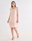 Whistle Embroidered Shift Dress, Peach product photo View 05 S