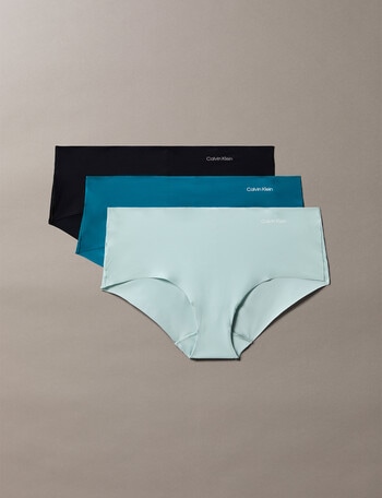 Calvin Klein Invisibles Hipster Brief, 3-Pack, Teal, Cloud & Black product photo