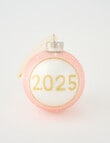 Christmas Shop GG Glass 2025 Bauble, Blush product photo View 02 S