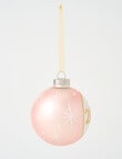 Christmas Shop GG Glass 2025 Bauble, Blush product photo View 03 S