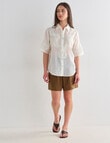 Mineral Ninette Lace Boxy Blouse, White product photo View 03 S