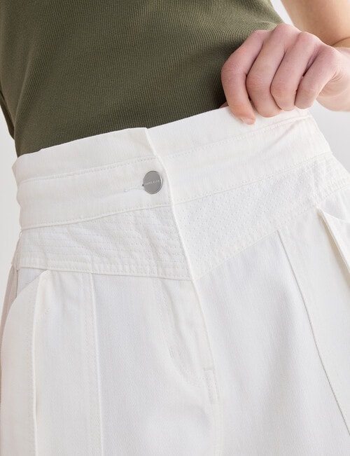 Mineral Roy Denim Shorts, White product photo View 04 L