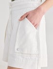 Mineral Roy Denim Shorts, White product photo View 05 S